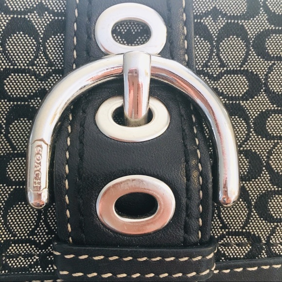 Authentic Black Coach Monogram Wallet - Picture 6 of 6